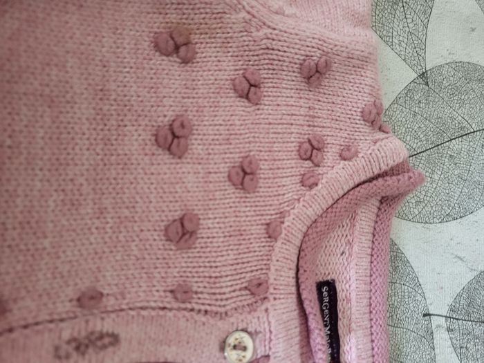 Gilet vieux rose sergent major 12 mois - photo numéro 4