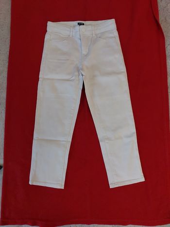 Jeans blanc 10 ans Kiabi