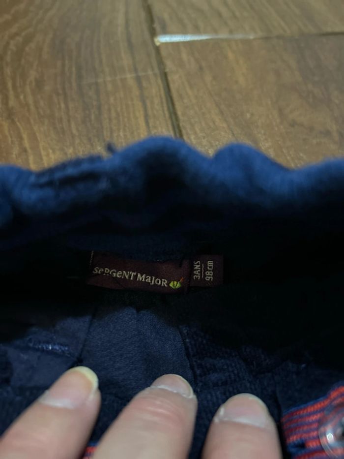 Pantalon velours bleu marine sergent major 3 ans - photo numéro 9