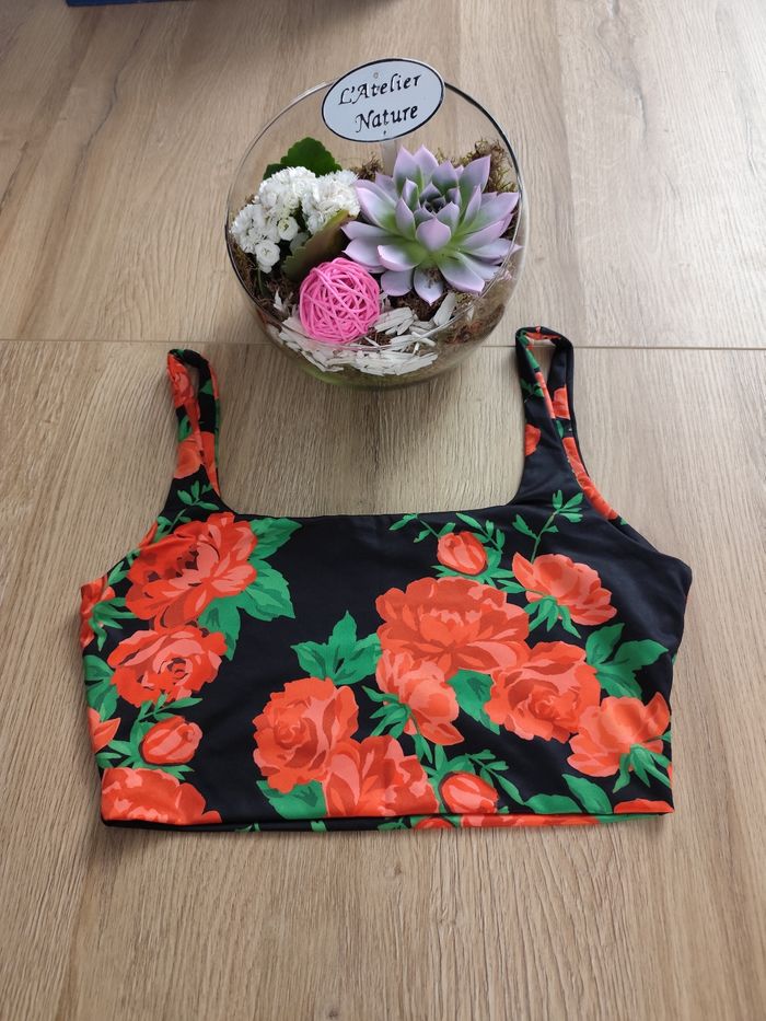 Crop Top à fleurs - photo numéro 2