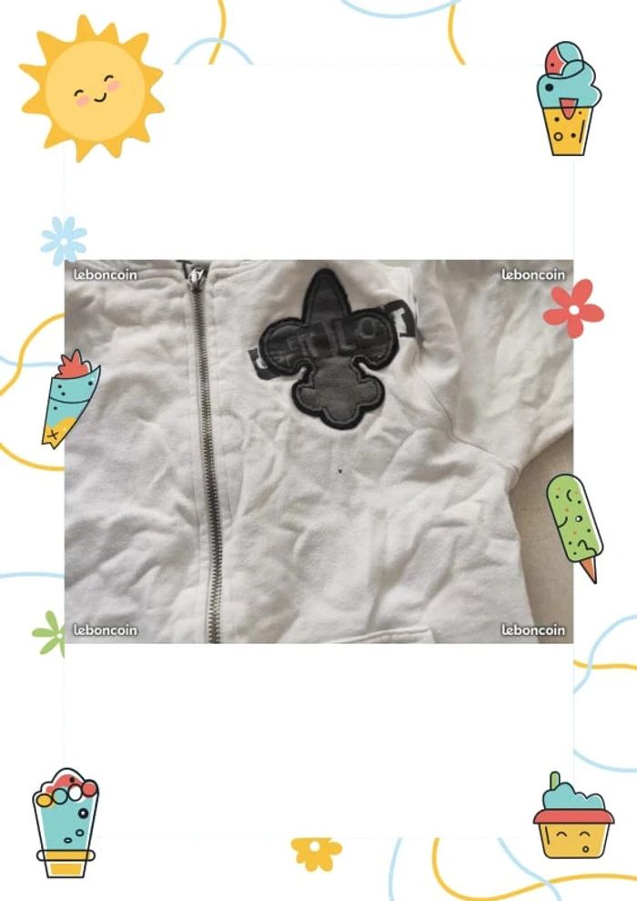 gilet zippé à capuche 10 ans - photo numéro 4