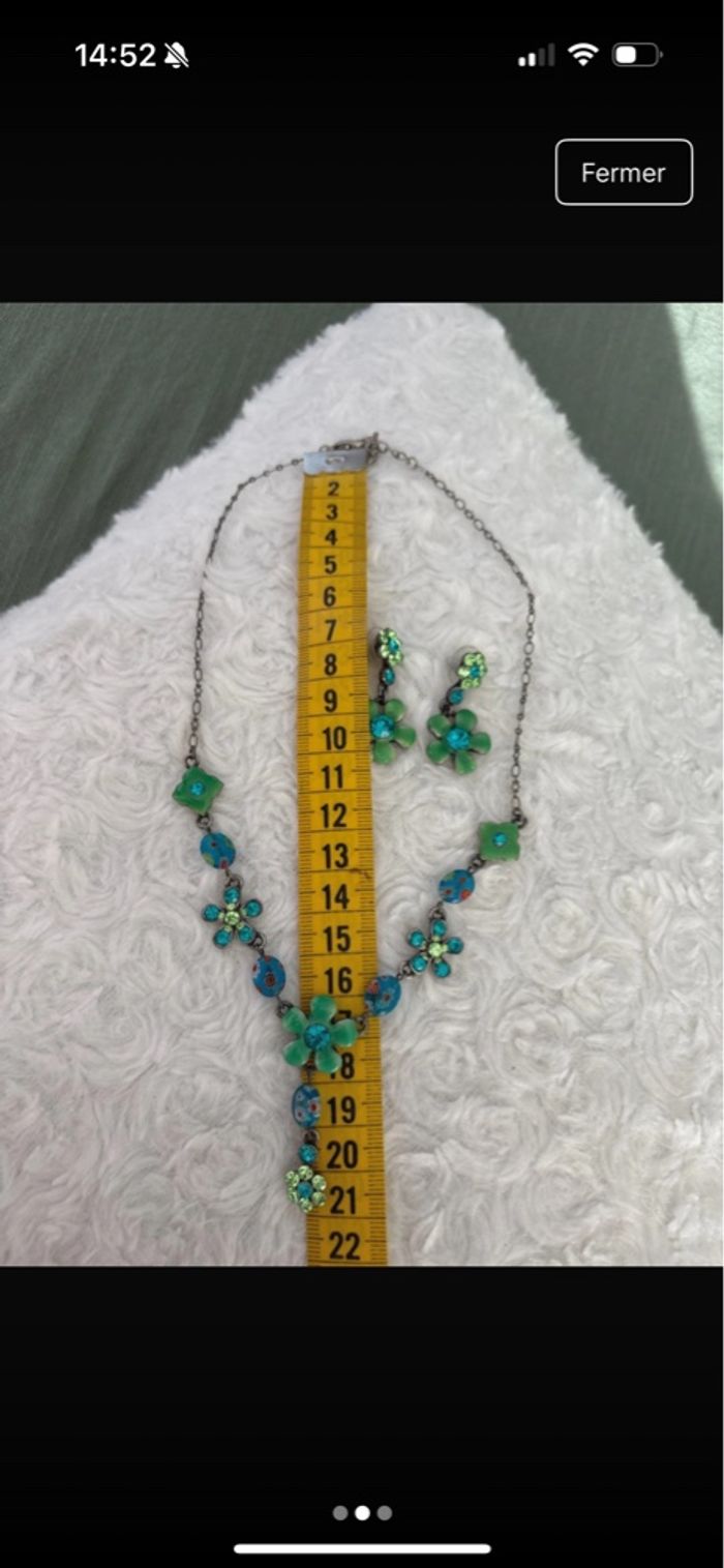 Ensemble collier et boucles d’oreilles - photo numéro 3