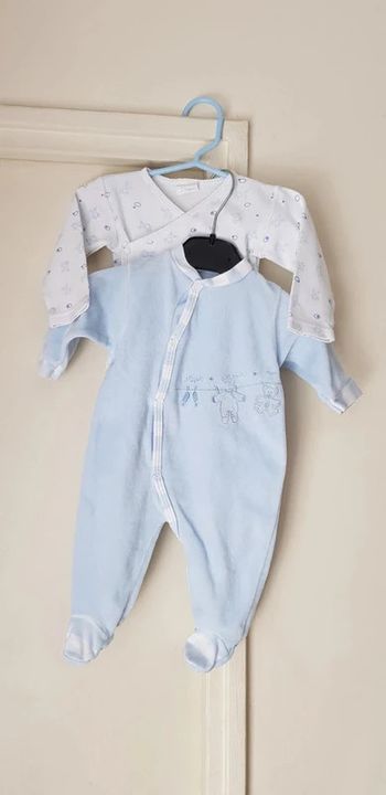 Pyjama + body garçon - T. 3 mois