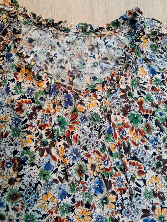 Blouse fleurie fluide t.44 - photo numéro 4