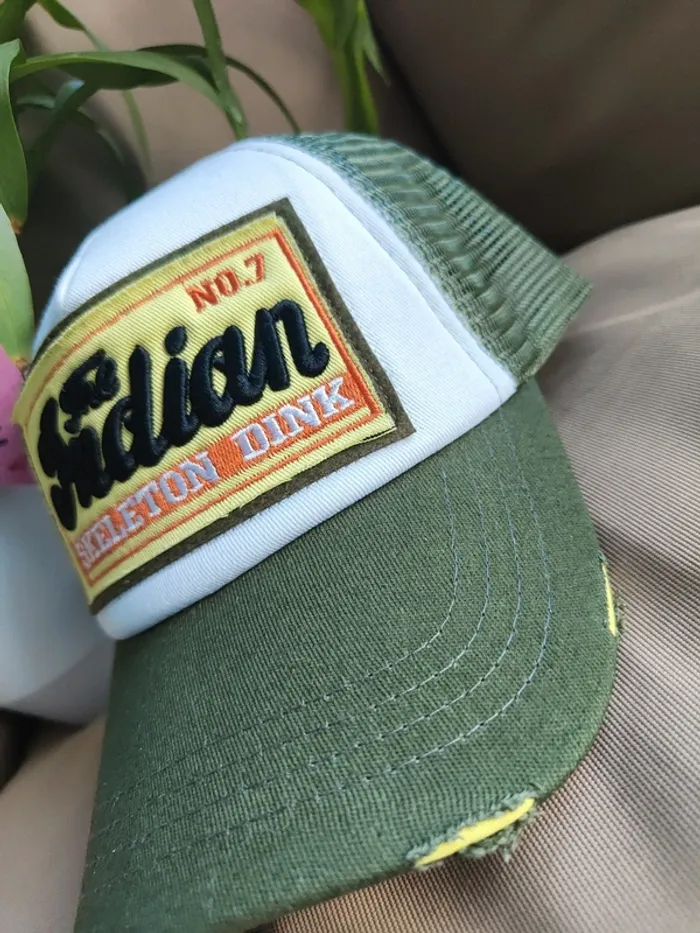 Casquette Trucker The Indian verte - photo numéro 2