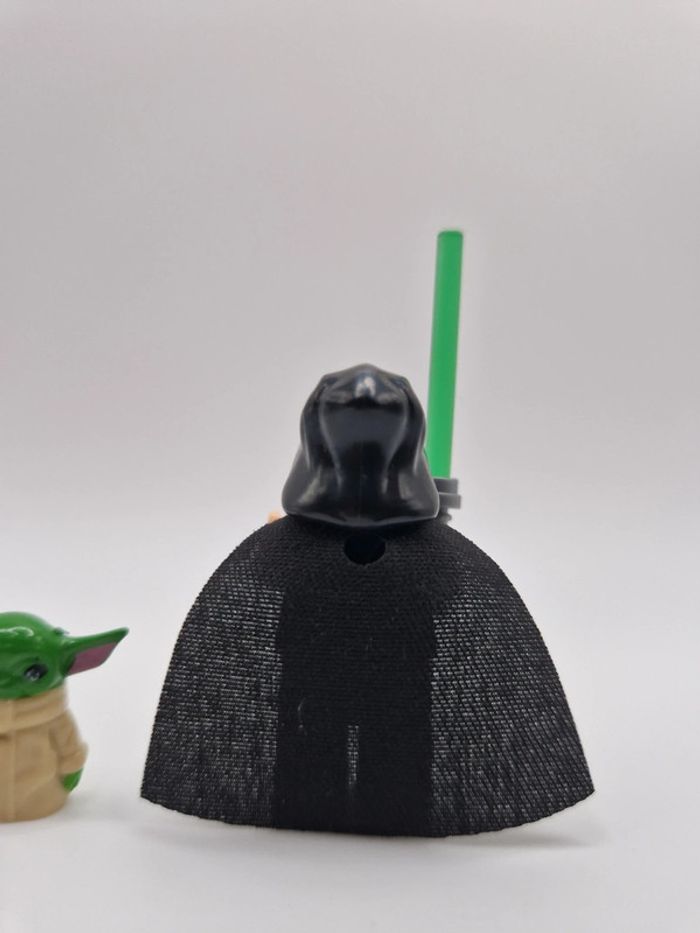 Figurine type lego Jedi Luke Skywalker avec yoda star wars - photo numéro 3