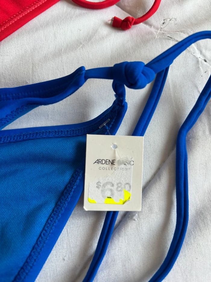 Lot 2 bas de maillot de bain Ardene rouge et bleu taille XXL/44 neuf - photo numéro 2