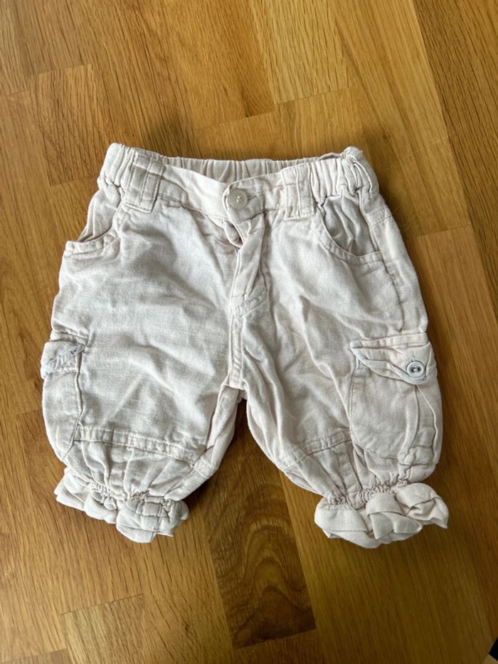 Graine de rêve - 3 mois - short bébé fille en lin