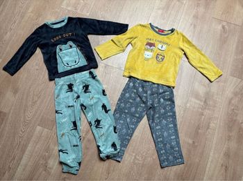 Lot 2 pyjamas hiver garçon 4 ans