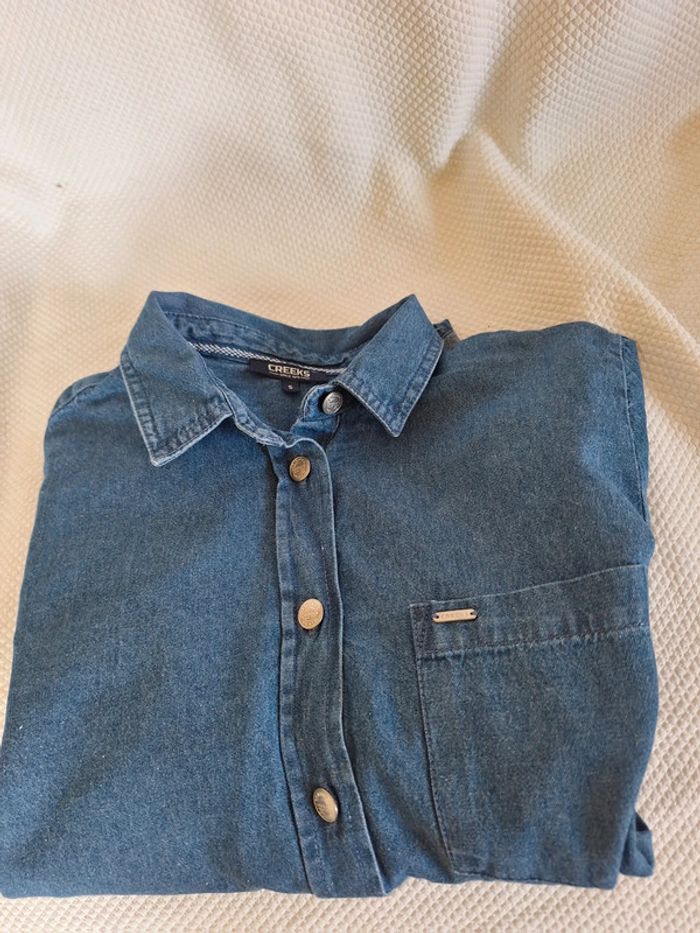 Chemise femme en jean taille S - photo numéro 5