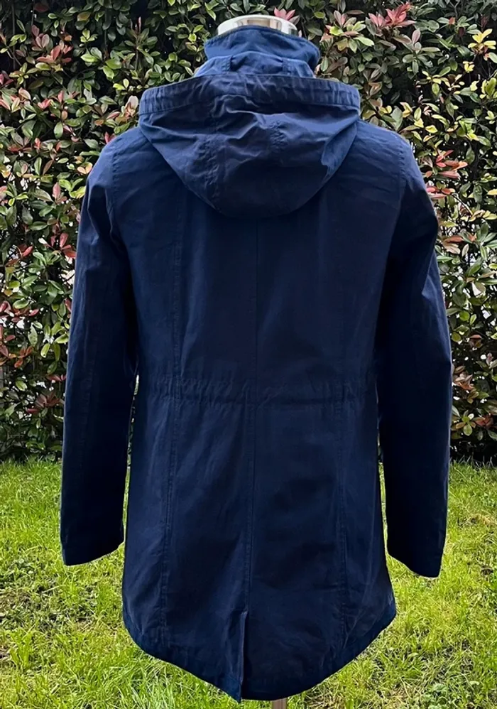 Très beau manteau long/parka bleu marine Tommy Hilfiger pour femme, taille S - photo numéro 2