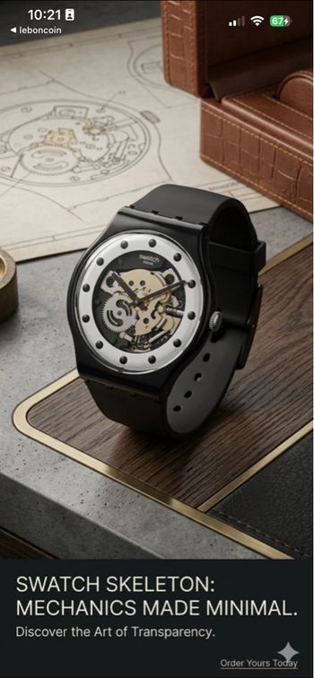 Magnifique montre Swatch officiel edition limitée collector rare