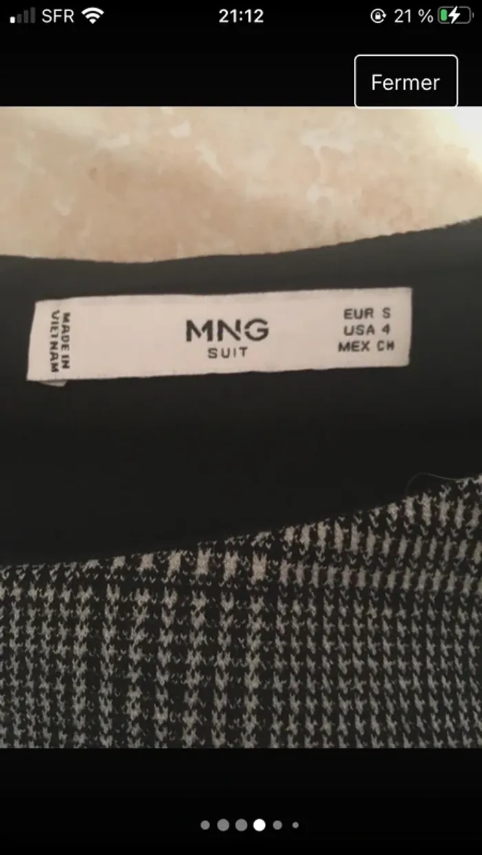 Superbe robe chic et sophistiquée de marque Mango excellent état en S 36/38 - photo numéro 2