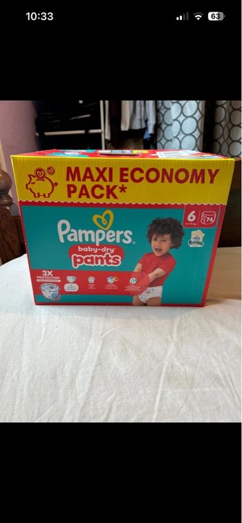 Couche Pampers taille 6