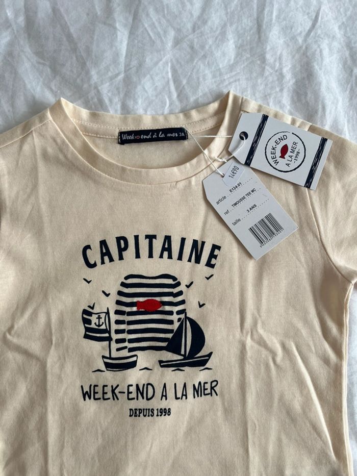 T-shirt Neuf week-end à la mer - photo numéro 2
