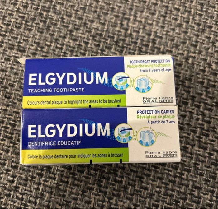 Dentifrice elgydium révélateur de plaque dentaire