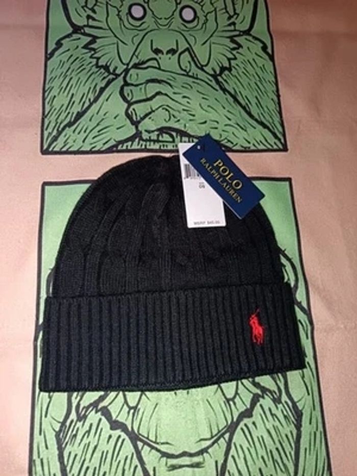Bonnet ralph lauren noire