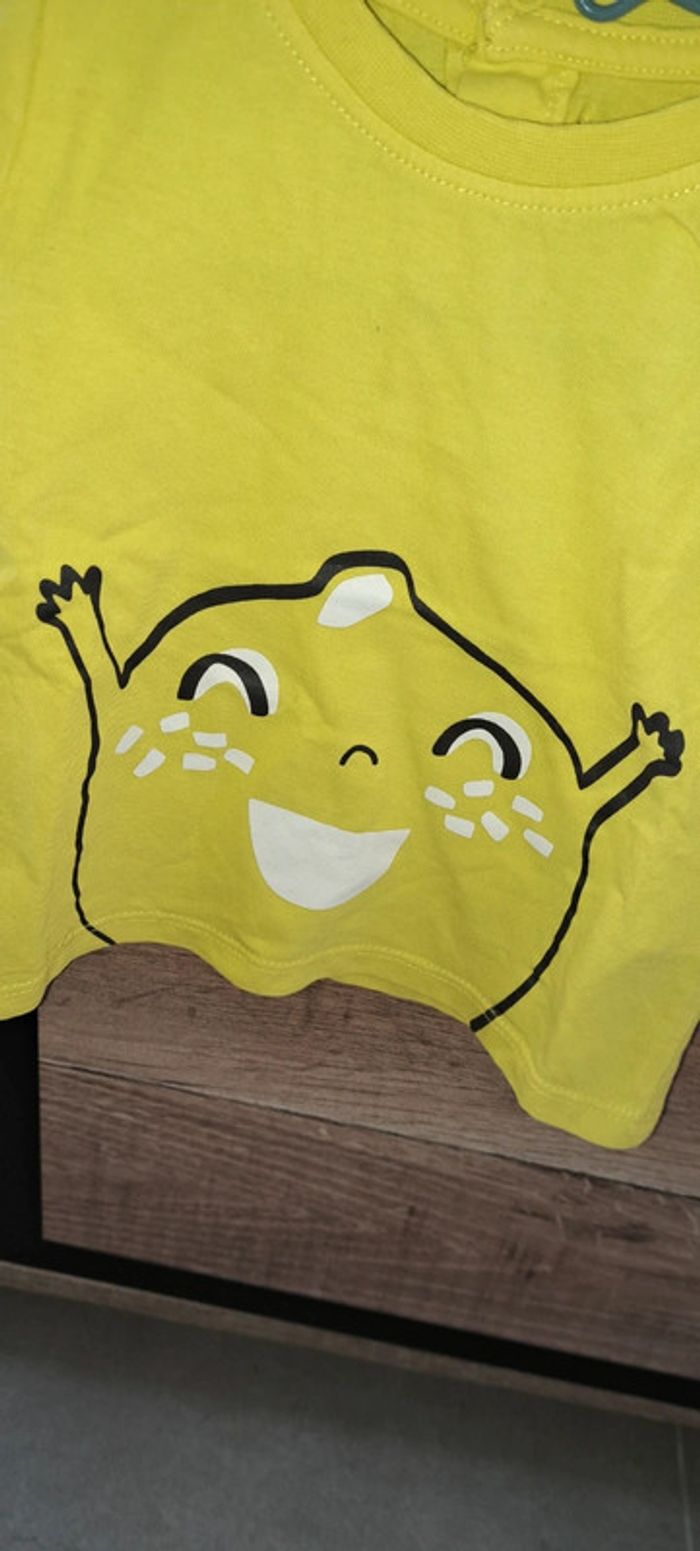 Tee-shirt jaune Du Pareil au Même 12 mois - photo numéro 2