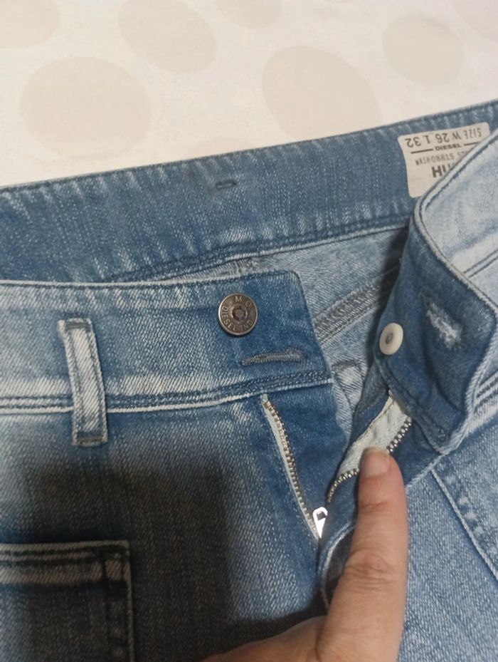 Pantalon jeans court femme Diesel coupe légèrement skinny taille 36/38 - photo numéro 5