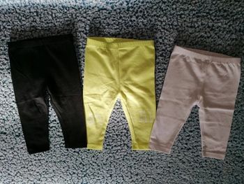 Lot de 3 leggins fille taille 6 mois