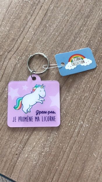 Porte clé licorne
