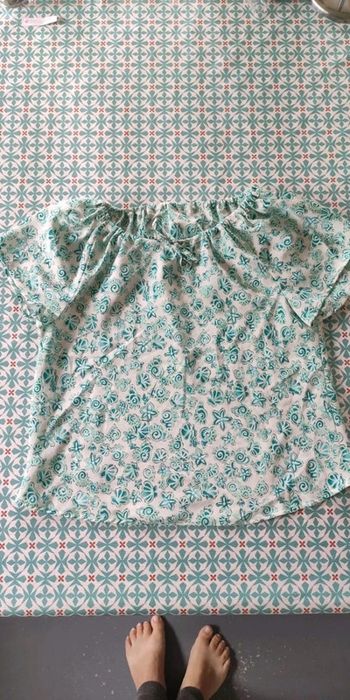 Chemise top fleuri 10 ans