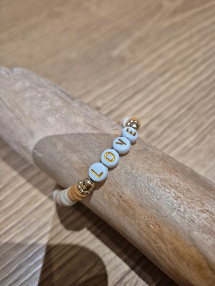 Bracelet perles plates #love - photo numéro 9
