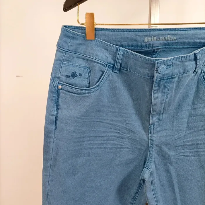 Jean slim bleu ciel Grain de Malice taille 40 – coton stretch A1046 - photo numéro 3