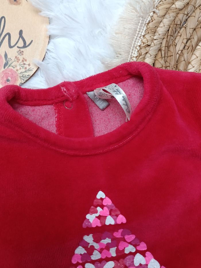 Pyjama velours 3 mois fille - photo numéro 2