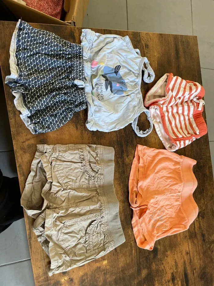 Lot de 4 shorts fille 4 ans