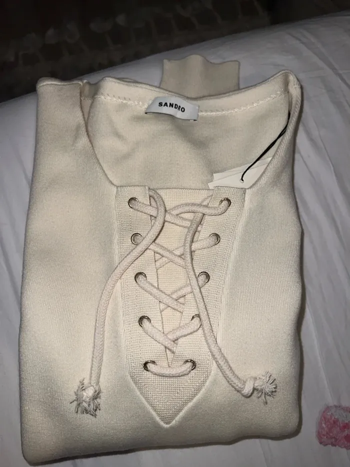 Pull Sandro Manches Bouffantes Taille 3(40) - photo numéro 15
