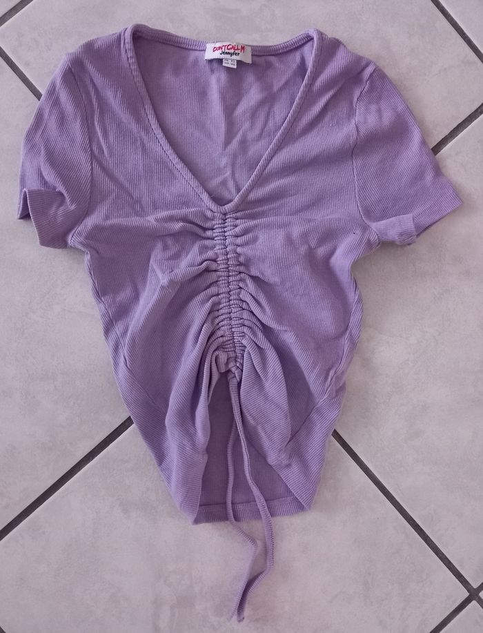 Tee-shirt shirt ceintré taille XS Jennyfer