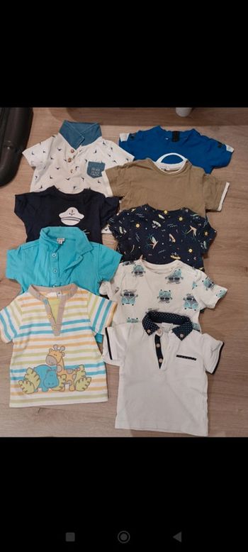 Lot t-shirt 6 mois