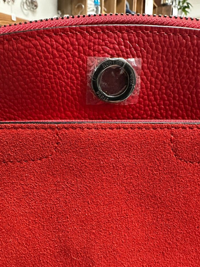 Sac à main cuir rouge Rodier - photo numéro 2