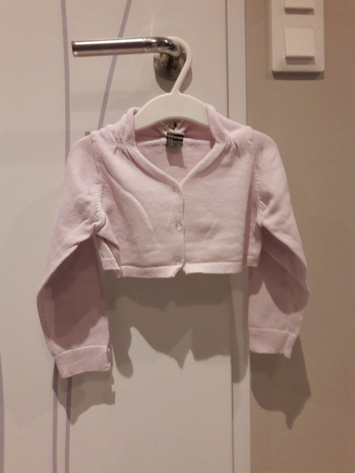 Gilet parme fille 23 mois