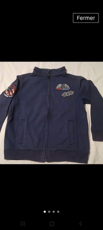 Gilet garçon  bleu 3/4ans