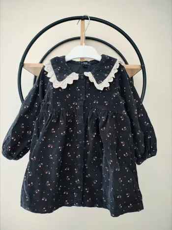 18 mois robe côtelée a col kiabi