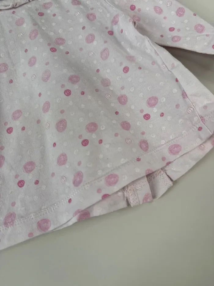 👚haut manches longues - bébé fille- 6 mois - rose - influx - très bon état - photo numéro 4