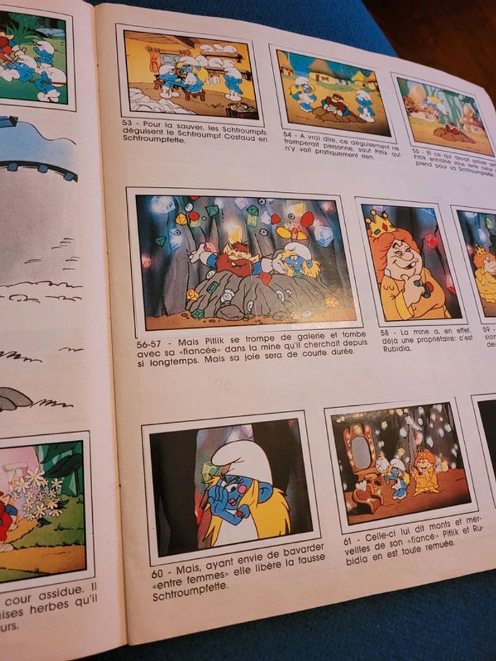 1985 Album Panini ancien livre La Parade des Schtroumpfs complet stickers autocollants collection - photo numéro 7
