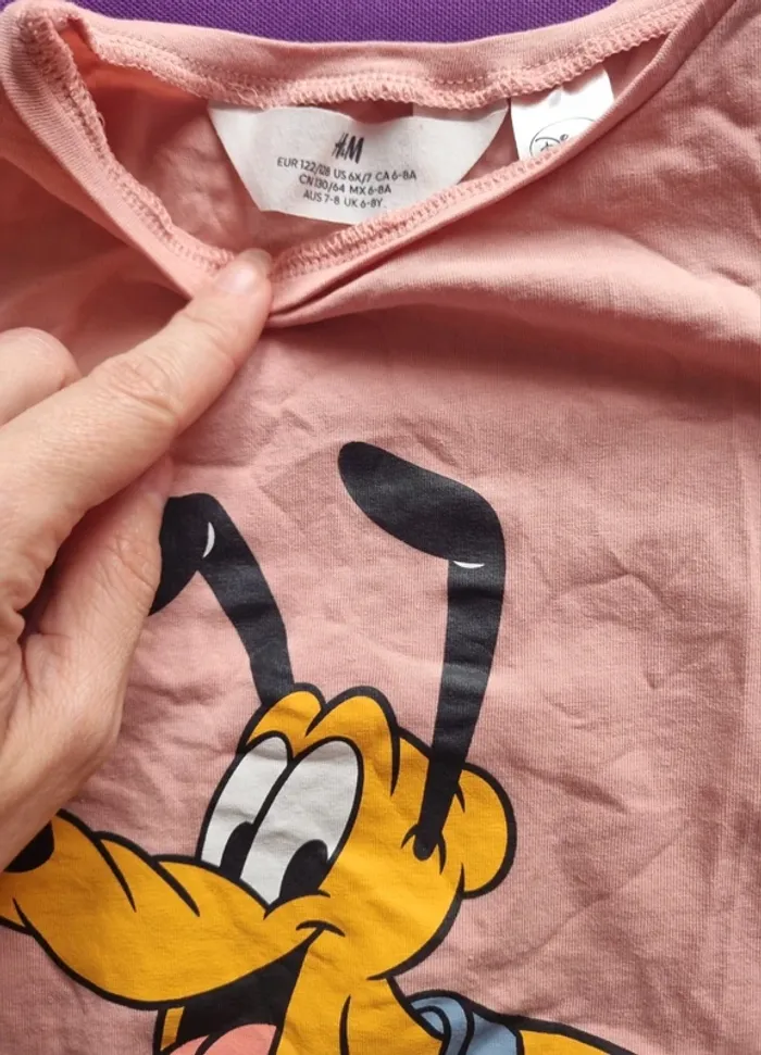 T shirt manches longues pluto 6.8 ans - photo numéro 3