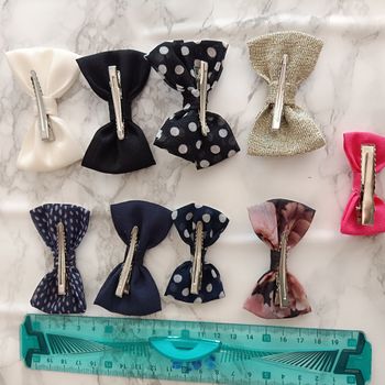 Barrettes cheveux nœud papillon