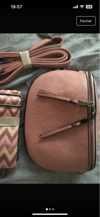 Sac banane rose