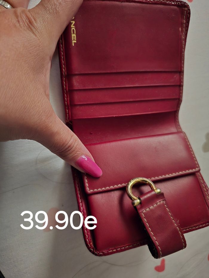 Porte monnaie lancel rouge