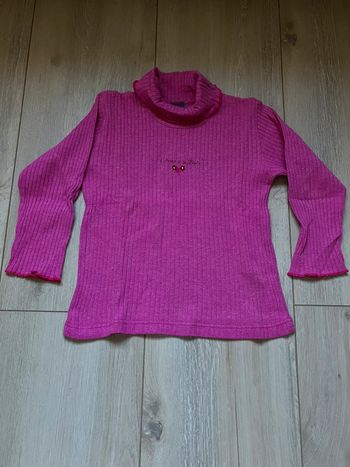 Tee shirt cotelé col roulé 4-5 ans Z