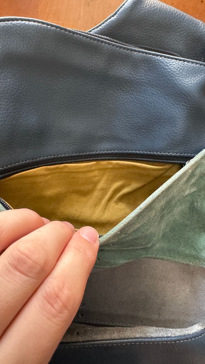 Sac à main en cuir bandoullière - photo numéro 2