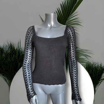 Longue manche - noir - gothique