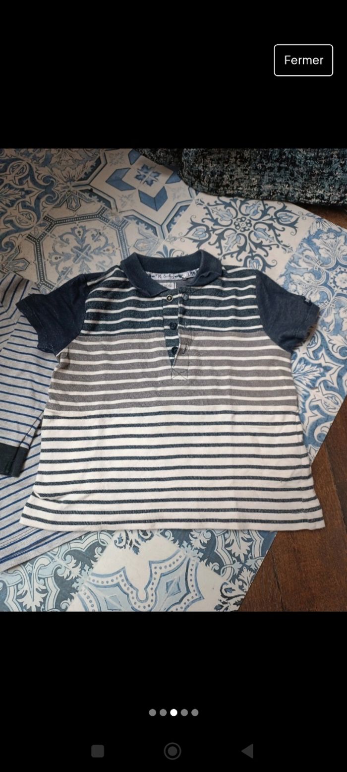 Lot de 6 polos et 1 chemise 2 ans - photo numéro 9