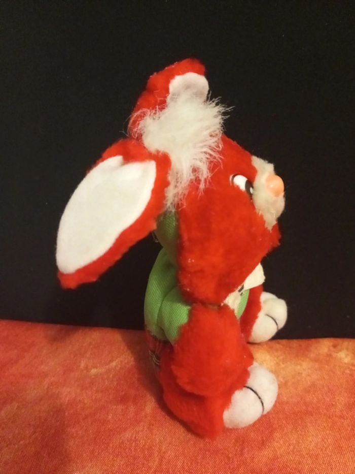 Lapin rouge et blanc vintage - photo numéro 8