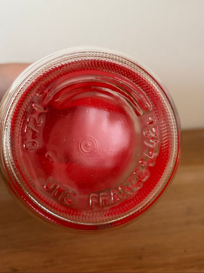 Vintage pot bocal Henkel pommes rouges - photo numéro 7