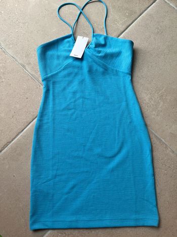 Robe bleue Mango taille S neuve avec étiquette